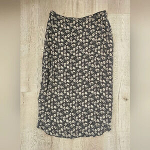 Vintage Silk Field Manor Silk Floral Skirt Size 16